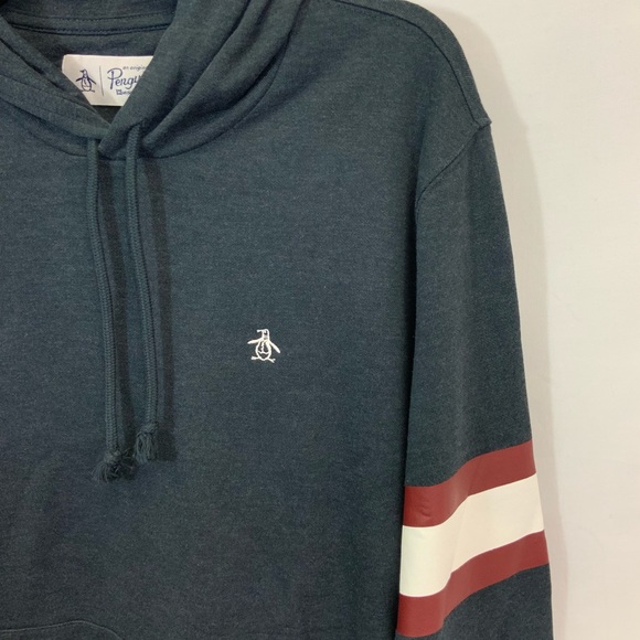 Original Penguin Other - NWT Original Penguin Striped Sleeve Hoodie - Retro Football Style